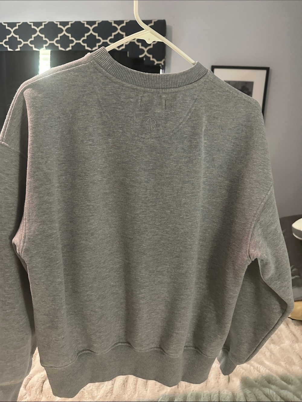 Anine Bing Gray Logo Crewneck Sweatshirt - Picture 6 of 8